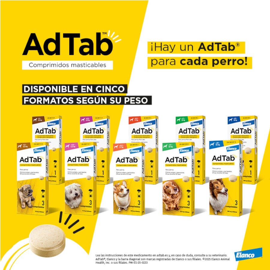 AdTab Comprimidos Masticables Antiparasitarios para perros thumbnail