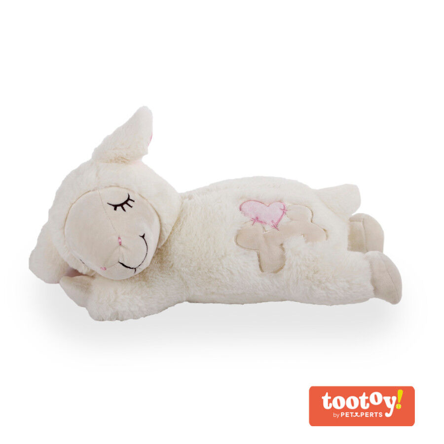 Tootoy! Puppy Ovejita Heart Beat peluche con sonido para cachorros thumbnail