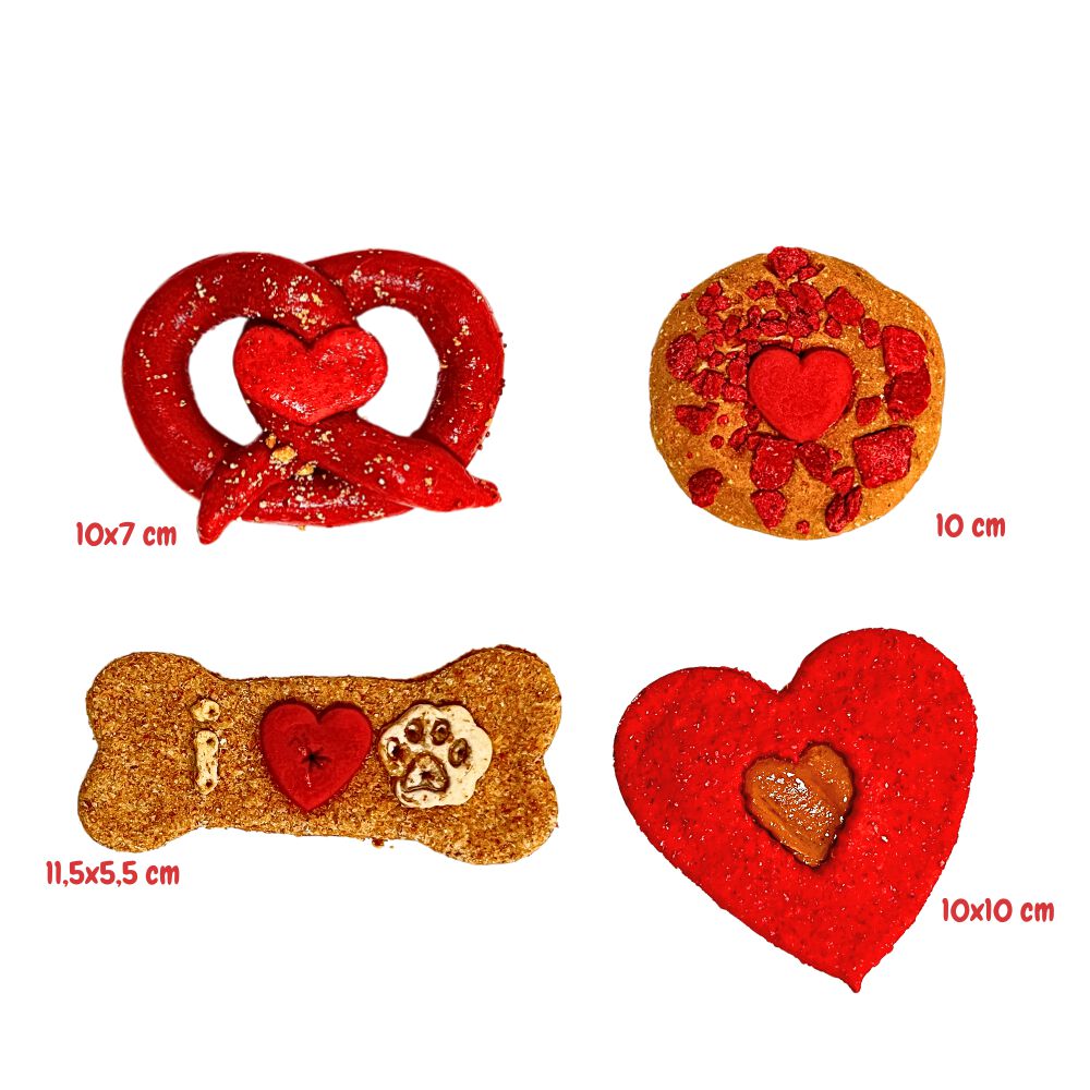 GALLETAS SAN VALENTIN PARA PERROS - PACK DE 4 UNIDADES, , large Imagen numero 2