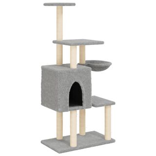 vidaXL Rascador postes gris claro para Gatos 