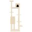 vidaXL Rascador para gatos con postes de sisal crema 154 cm, , large indicador imagen numero 3