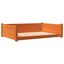 vidaXL Cama para perros madera de pino marrón cera 105,5x75,5x28 cm, , large indicador imagen numero 1