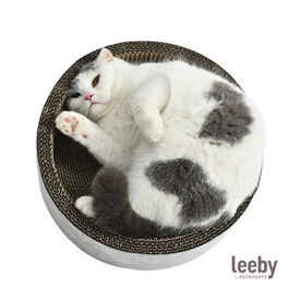 Leeby Domingo cama rascador de cartón con estampado para gatos