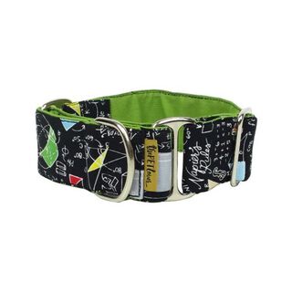 Collar Martingale Matemáticas para perros color Negro