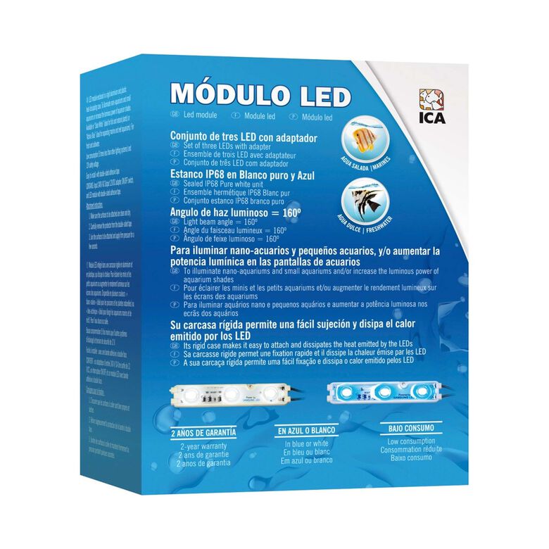 ICA Nano Aqua LED 1.44 W luz azul para acuarios thumbnail