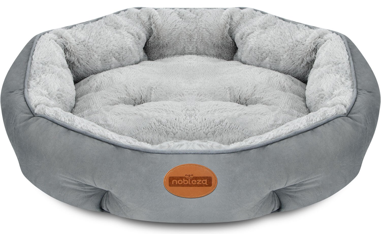 Nobleza Cama Redonda gris oscura para Perro y Gato thumbnail