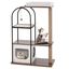 COSTWAY 118 Torre para Gatos con Marco de Metal, Condominio para Gatos con Percha Superior, Postes Rascadores de Yute, Tablero de Sisial, Bola Colgante, Centro de Actividades para Gatos (Negro), , large indicador imagen numero 1
