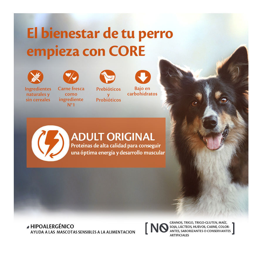 Wellness Core Adult Medium Original Pavo y Pollo pienso para perros thumbnail
