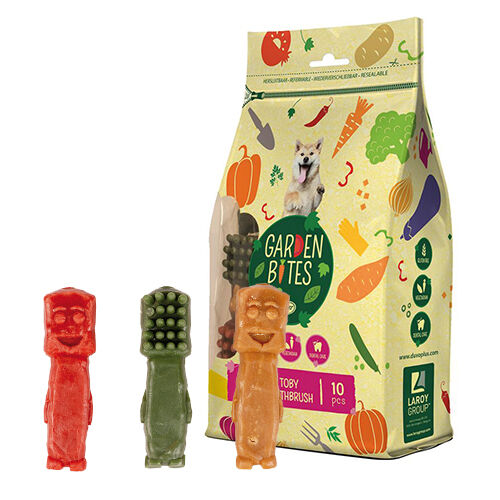 DUVO GARDEN BITES VEGGIE TOBY TOOTHBRUSH (BLISTER T-L 10 CM 500 GR ( 10 UNI )), , large Imagen numero 2