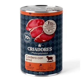 Criadores Monoproteico Cordero y Arroz lata para perros