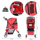 Cochecito plegable PawHut para mascotas color Rojo, , large image number null