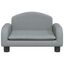 vidaXL Cama para perros de tela gris claro 70x45x30 cm, , large indicador imagen numero 8