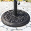 Outsunny Base para Sombrilla de Jardín de 9 kg Soporte de Parasol Redondo de Resina para Postes de 38mm/48mm Ø45,5x31 cm Bronce, , large indicador imagen numero 2