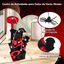 COSTWAY Rascador para Gatos G&oacute;tico de 133 cm, &Aacute;rbol para Gatos con Percha de Felpa, Juguete Colgante de Ara&ntilde;a, Tablero de Rascado, Hamaca, Plataformas Espeluznantes, Mueble Multinivel para Gatos, , large indicador imagen numero 4