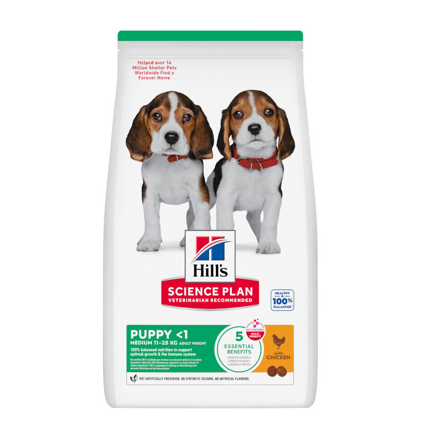 18 kg Hill's Science Plan Puppy Medium pollo pienso para perro, , large Imagen numero 2