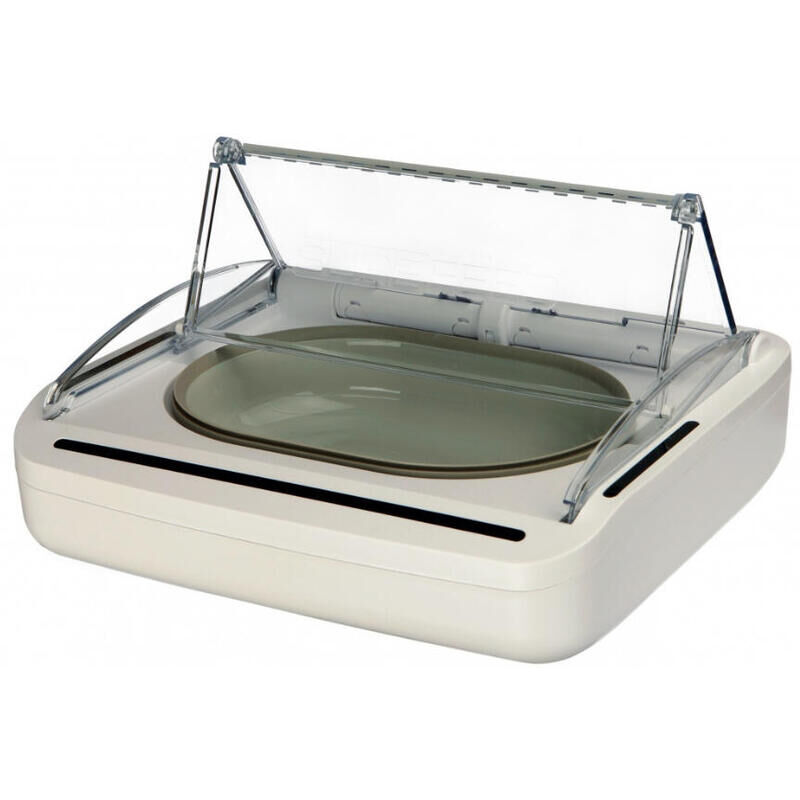 Trixie surefeed comedero autom&Aacute;tico para mascotas de pl&Aacute;stico blanco perro, , large Imagen numero 1