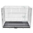 vidaXL Jaula de acero galvanizado negro para perros, , large image number null