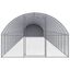 VidaXL Gallinero Exterior plateado, , large indicador imagen numero 3
