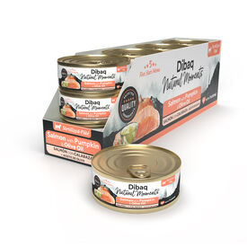 Dibaq Natural Moments Lata Salm&oacute;n con Calabaza para gatos esterilizados - Pack ahorro