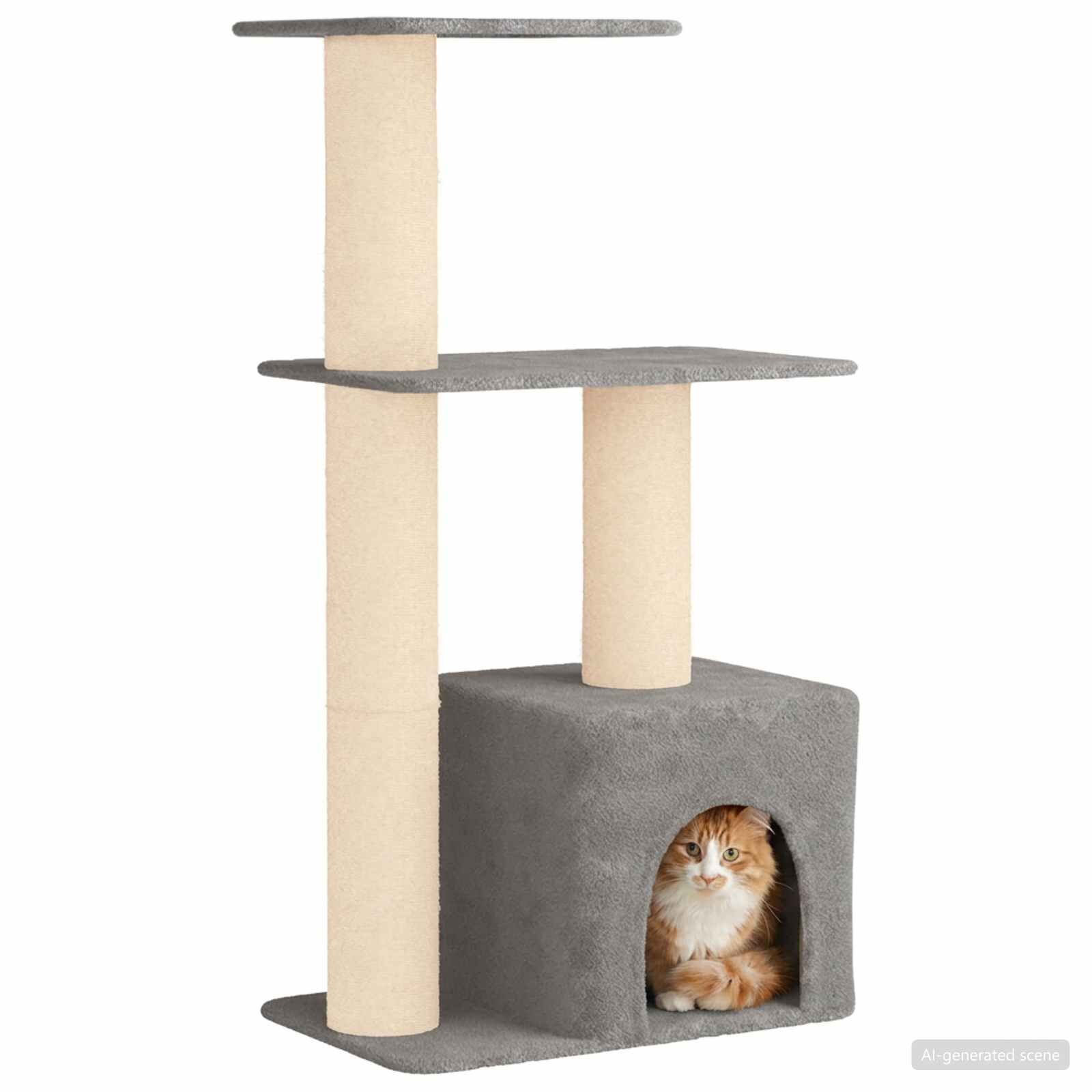 vidaXL &Aacute;rbol para gatos con postes de sisal &Aacute;rbol rascador Muebles animales, , large Imagen numero 3