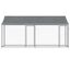 vidaXL Jaula de perros techo y puertas acero galvanizado gris 12x2x2 m, , large indicador imagen numero 20