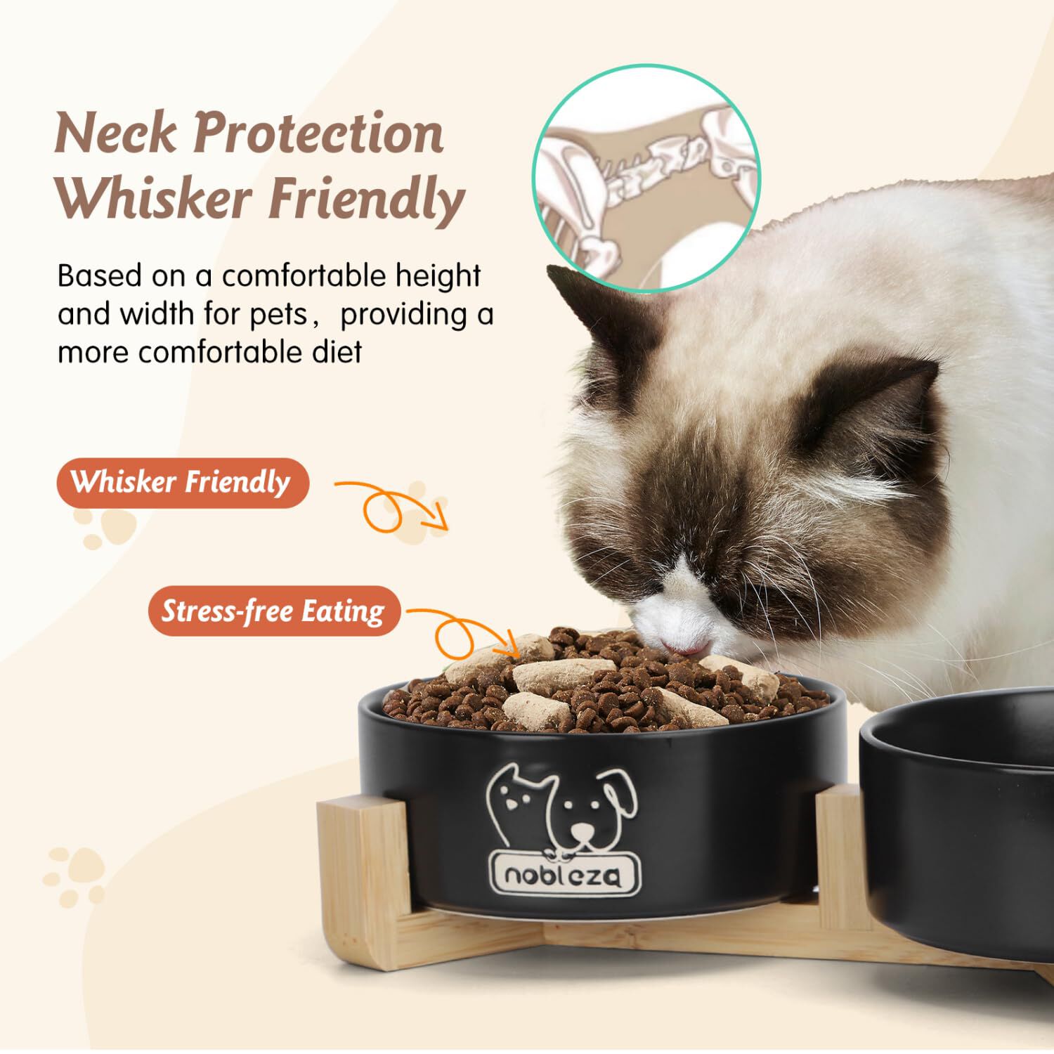 Nobleza Comedero Ceramica para perro y gato thumbnail