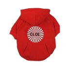 Sudadera capucha rayos para perros personalizable color Roja, , large image number null