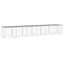 vidaXL Gallinero con techo acero galvanizado gris claro 1003x98x90 cm, , large indicador imagen numero 17