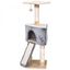 Rascador con cueva PawHut para gatos color Gris/Beige, , large indicador imagen numero 1