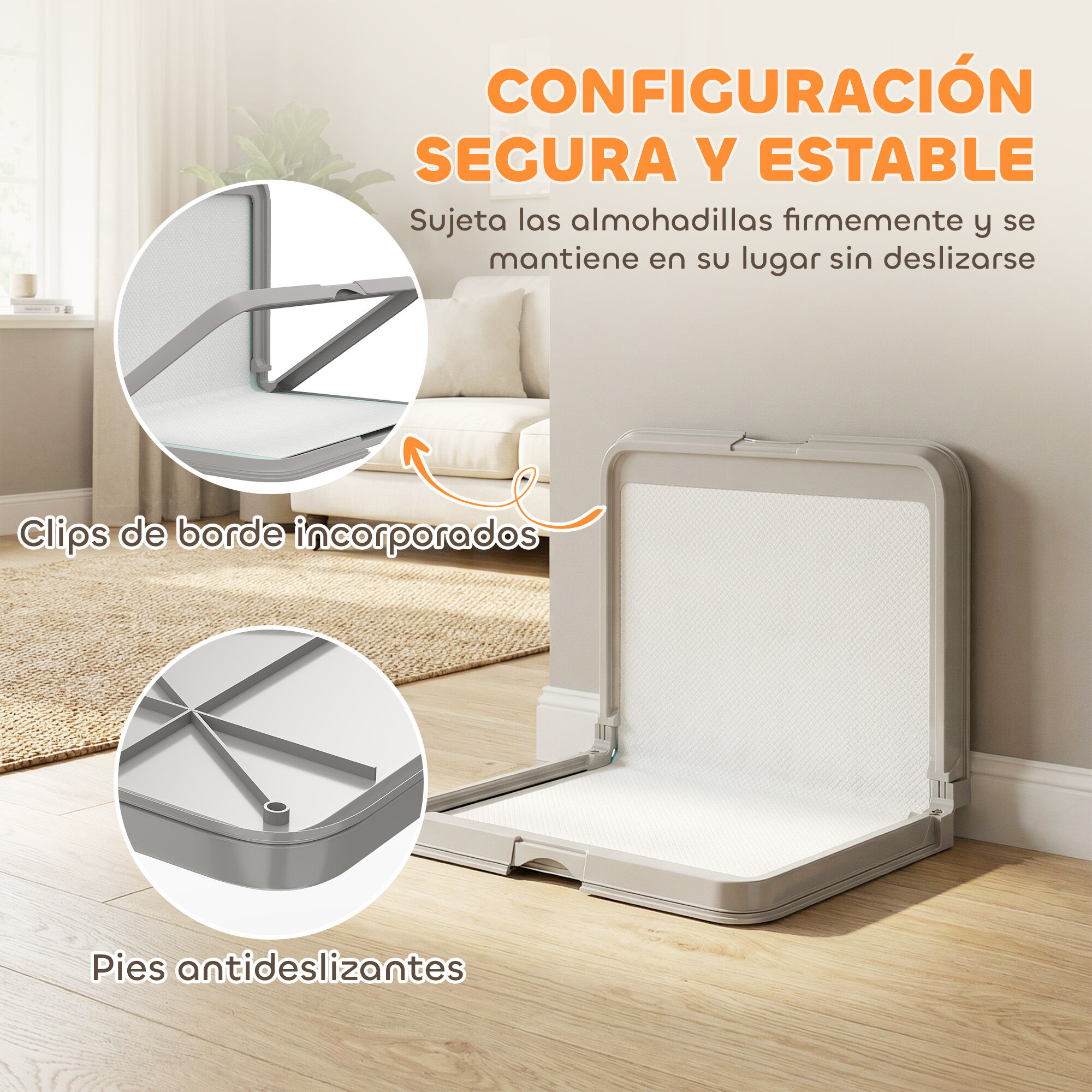 PawHut Inodoro para Perros Gris, , large Imagen numero 5