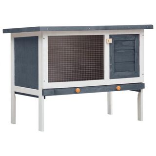 Casa conejera para animales pequeños color Gris