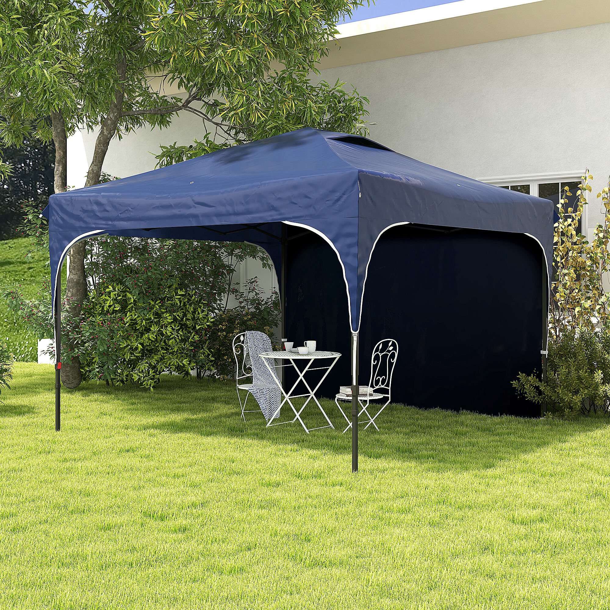 Outsunny Carpa Plegable Azul, , large Imagen numero 2