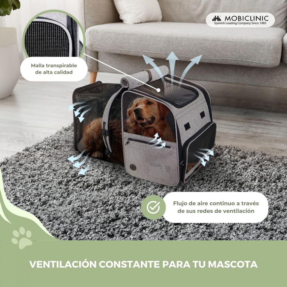 Mobiclinic Bolsa Transportín Extensible con Ventilación para mascotas thumbnail