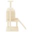 vidaXL Rascador para gatos con postes de sisal color crema 110 cm, , large indicador imagen numero 3