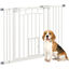 PawHut Barrera de Seguridad para Perros Extensible 74-100 cm, para Puertas y Escaleras, Puerta de Seguridad para Mascotas, con Montaje a Presión y Doble Bloqueo, Blanco, , large indicador imagen numero 1