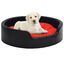 Vidaxl sof&aacute; acolchado ovalado con coj&iacute;n negro y naranja para perros, , large indicador imagen numero 1