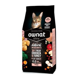 Ownat Ultra Mature Pienso Pollo y Pavo para gatos