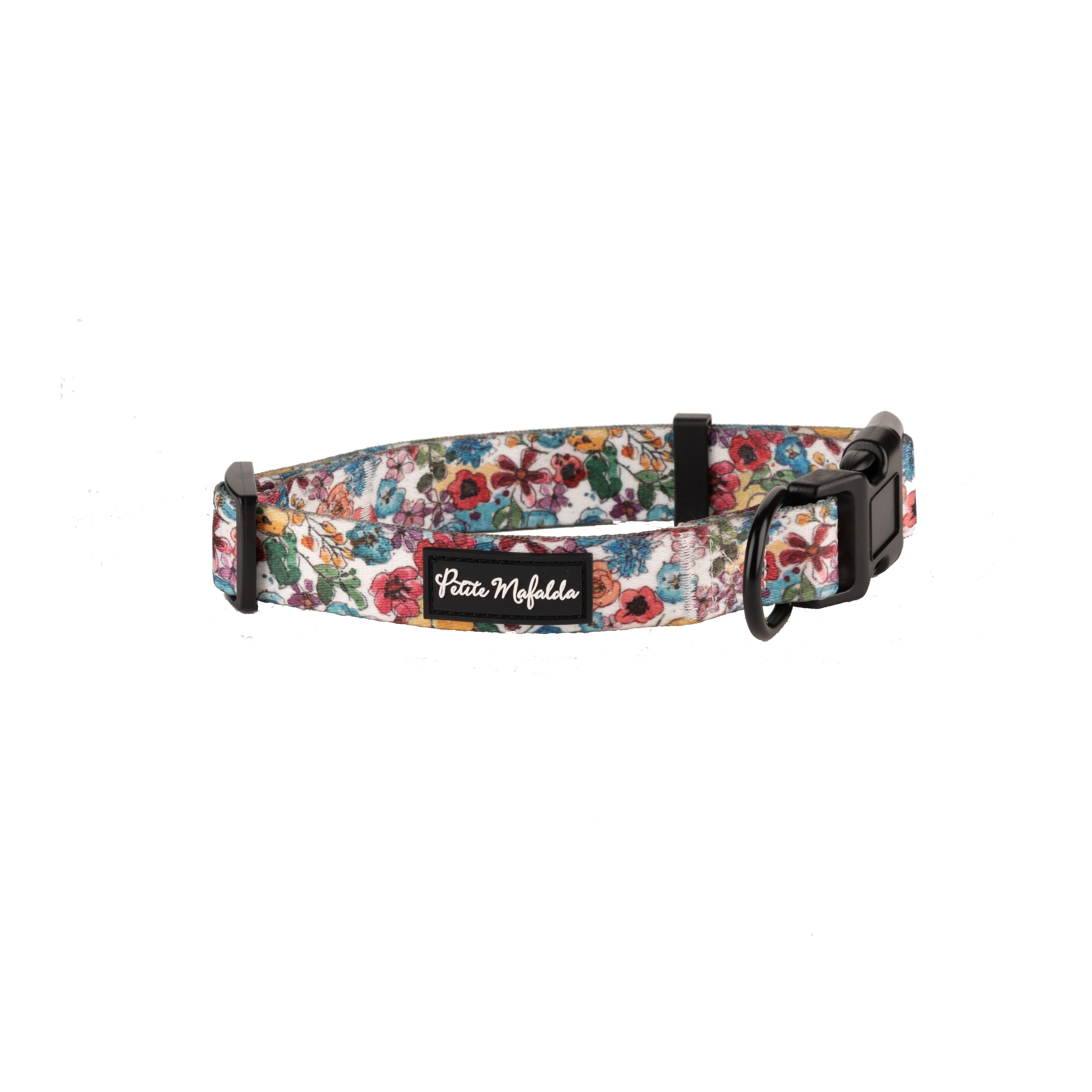 Petite Mafalda Collar Estampado Flores azules para perros, , large Imagen numero 1