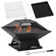 Outsunny Brasero Exterior Negro, , large indicador imagen numero 1