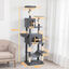 PawHut Árbol para Gatos Gris Oscuro, , large indicador imagen numero 3