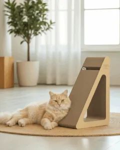 Althea Living - Rascador para gatos Rompeolas, cart&oacute;n corrugado, , large Imagen numero 3