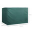 Outsunny Funda Protectora para Columpio Balancín de Jardín de 3 Plazas 215x155x150 cm Impermeable con Cremallera Cubierta de Muebles Exterior Antipolvo Antiviento Verde, , large indicador imagen numero 3