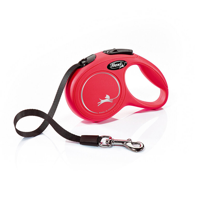 Flexi New Classic Correa Extensible de Cinta Roja para perros, , large image number null