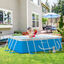 Outsunny Piscina Desmontable Tubular 340x215x80 cm Piscina Rectangular de Exterior con Depuradora de Cartucho 4.000 L/H Mangueras Longitud 100 cm y Marco de Acero 4200 L Azul, , large indicador imagen numero 2