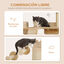 PawHut Estanterías para Gatos Beige, , large indicador imagen numero 5