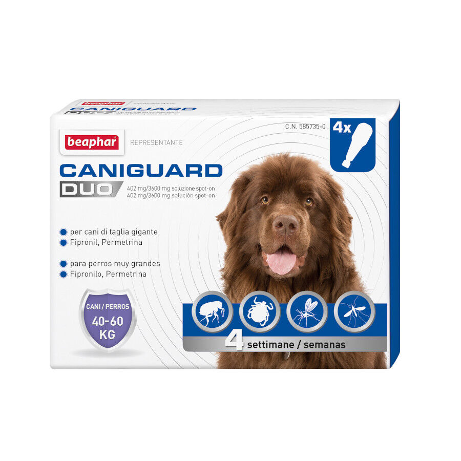 Beaphar Caniguard Duo Pipetas Repelentes para perros de razas gigantes, , large Imagen numero 1