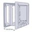 Gatera para puertas para gatos color Blanco, , large indicador imagen numero 3