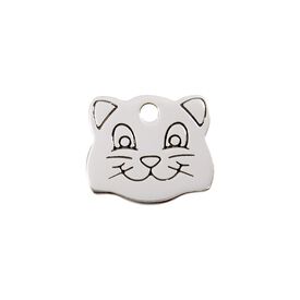 Red dingo Placa identificativa Acero Inoxidable Gato Cara para gatos