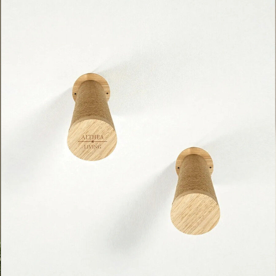 Althea Living - Estante de Escalada para Gatos Coral, set de 2 piezas, madera de roble y yute, , large Imagen numero 5