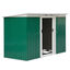Outsunny Caseta de tipo cobertizo verde metálico para jardín, , large indicador imagen numero 1